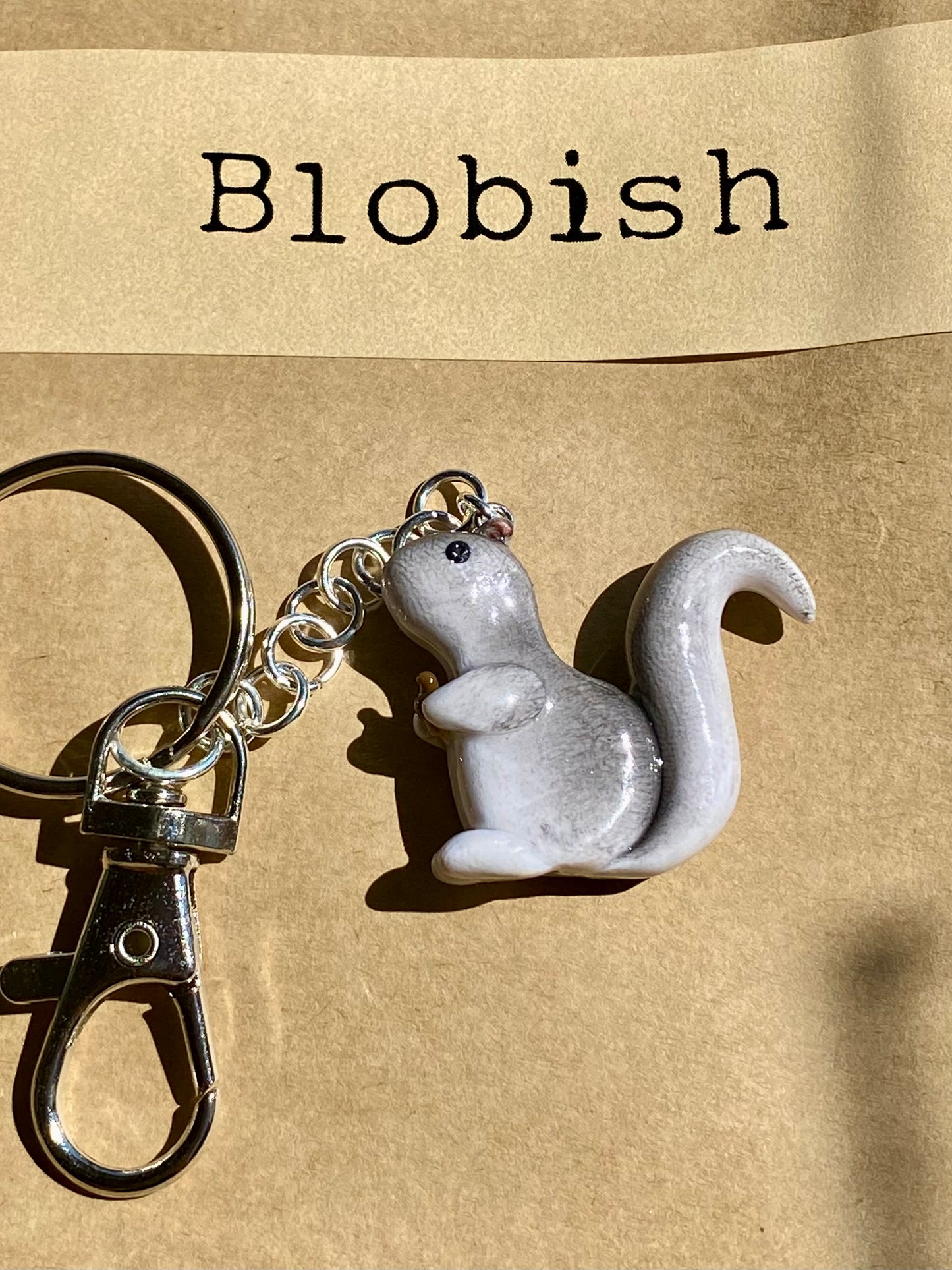 Bill the Squirrel Keychain w/ Acorn